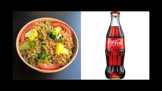 Veg Fried Rice + Coca-Cola