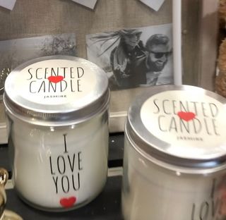 Świeca walentynkowa