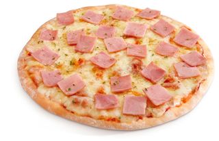 Pizza de jamón dulce