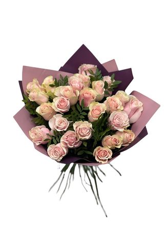 25 de Trandafiri Roz Pudră