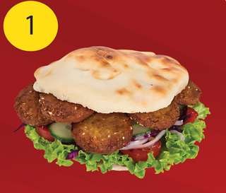 Panino falafel menu