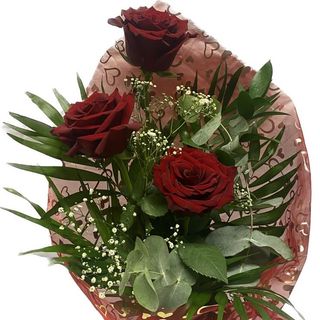 Ramo de 3 rosas rojas