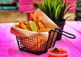 Krewetki w panierce 6szt. i sos