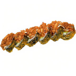 75. Uramaki Tempura De Salmón Con Aguacate Y Queso (4 Uds.)