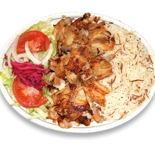 Plato Doner Kebab Con Arroz