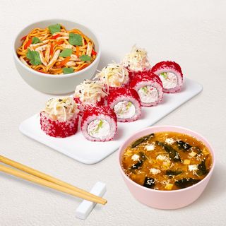 Бизнес-ланч Пикантный L с клюквенным морсом (707г)