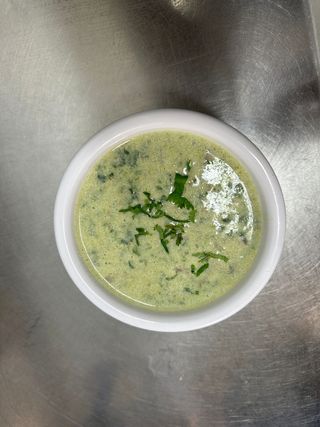 Mushroom palak soup
