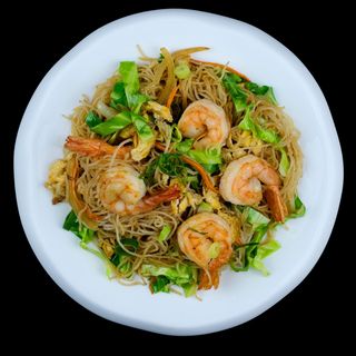 Massa de Arroz com Gambas