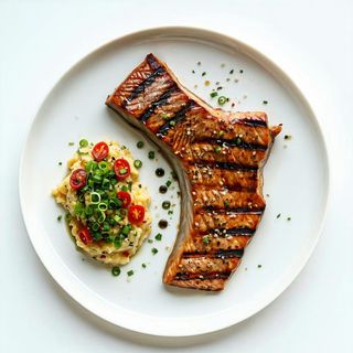 Filetto alla griglia con contorno