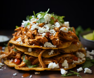 Tostada De Tinga De Pollo
