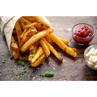 Plain Chips and Salad