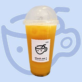 Tè verde con frutta della passione e yakult