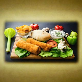 Karađorđeva pileća sa wedges krompirom