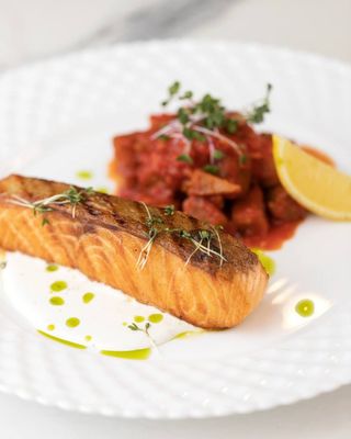 Лосось запечённый 