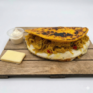 Cachapa De Pollo Mechado (1 Ud.)