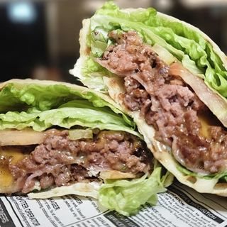 Wrap Burguer + Fritas + Coca-Cola 33cl