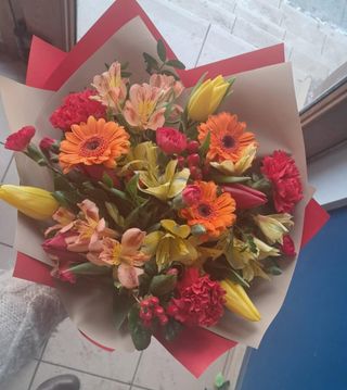 Bukiet w ciepłych kolorach