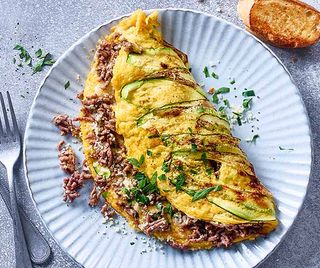 Omelette Viande Hachée