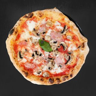 Cotto e funghi