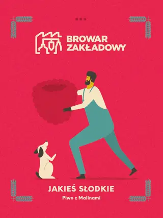 Jakieś Słodkie Piwo z Malinamialk. 4.9% 500 ml