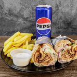 Menú Kebab Solo Carne Con Patatas Y Bebida
