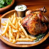 Half Chicken And Chips