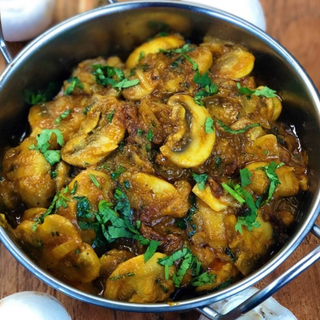 Mushroom Bhaji (Vegan Option)