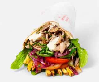 Shaworma lipie cu crispy de pui