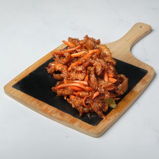 Pohovana ljuto kisela piletina sa šargarepom