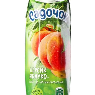 Сік Садочок персик-яблуко 0,5 л