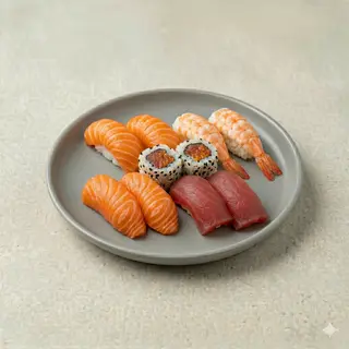Bandeja Roll, Sashimi y Nigiri (20 Pzas.)