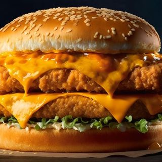 Hamburguesa Doble De Pollo