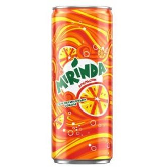 Напій безалкогольний Mirinda Orange газований з/б 0,33