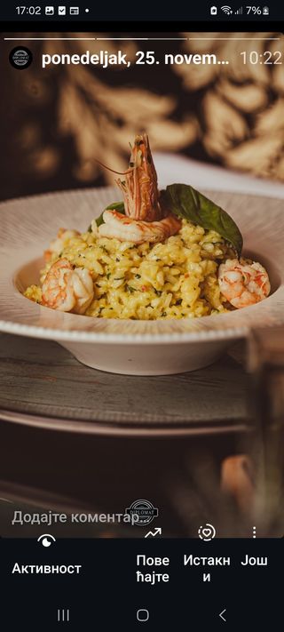 Risotto sa gamborima i šafranom 400gr