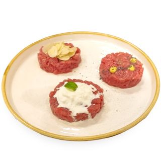 Piatto Tris di tartare di carne