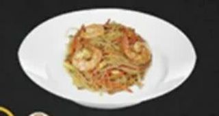 246) Spaghetti di riso con gamberi