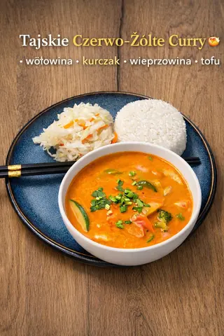 Tajskie czerwono-żółte curry
