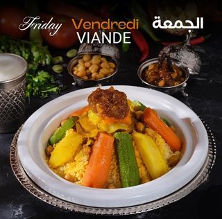 COUSCOUS BOEUF AVEC 7 LEGUMES