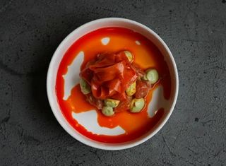 Tar-tar de vițel cu roșii marinate