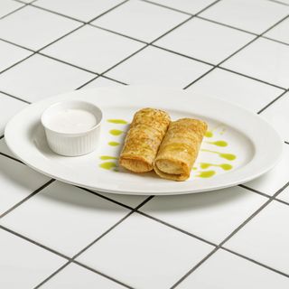 Блины с лососем