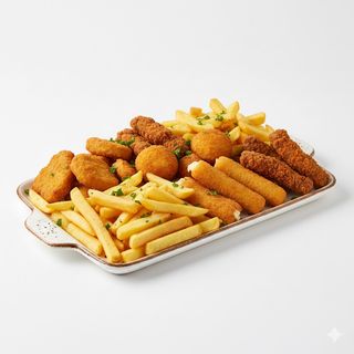 Mix con papas fritas (30 uds.)