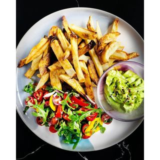 Chips Served With Salads