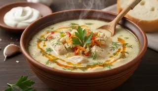 Ciorbă de pui rădăuțeană
