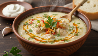 Ciorbă de pui rădăuțeană