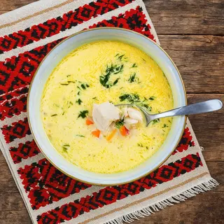 Ciorba de pui a la grec