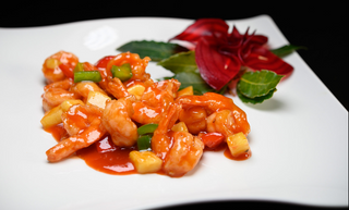 Gamberetti in salsa agrodolce