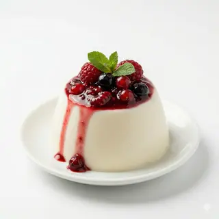 Panna Cotta Con Frutos Rojos