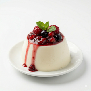 Panna Cotta Con Frutos Rojos