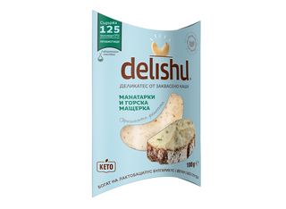 Деликатес от заквасено кашу Delishu, манатарки и мащерка (100г)