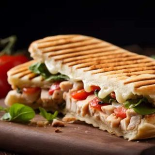 Panini mixto pollo y carne picada